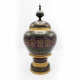 Wooden Pot - Nakshi - Large - 17" - waseeh.com
