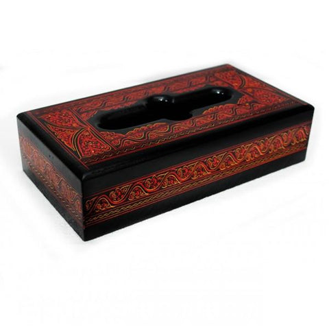 Wooden Tissue Box - Nakshi -nqtx1 - waseeh.com